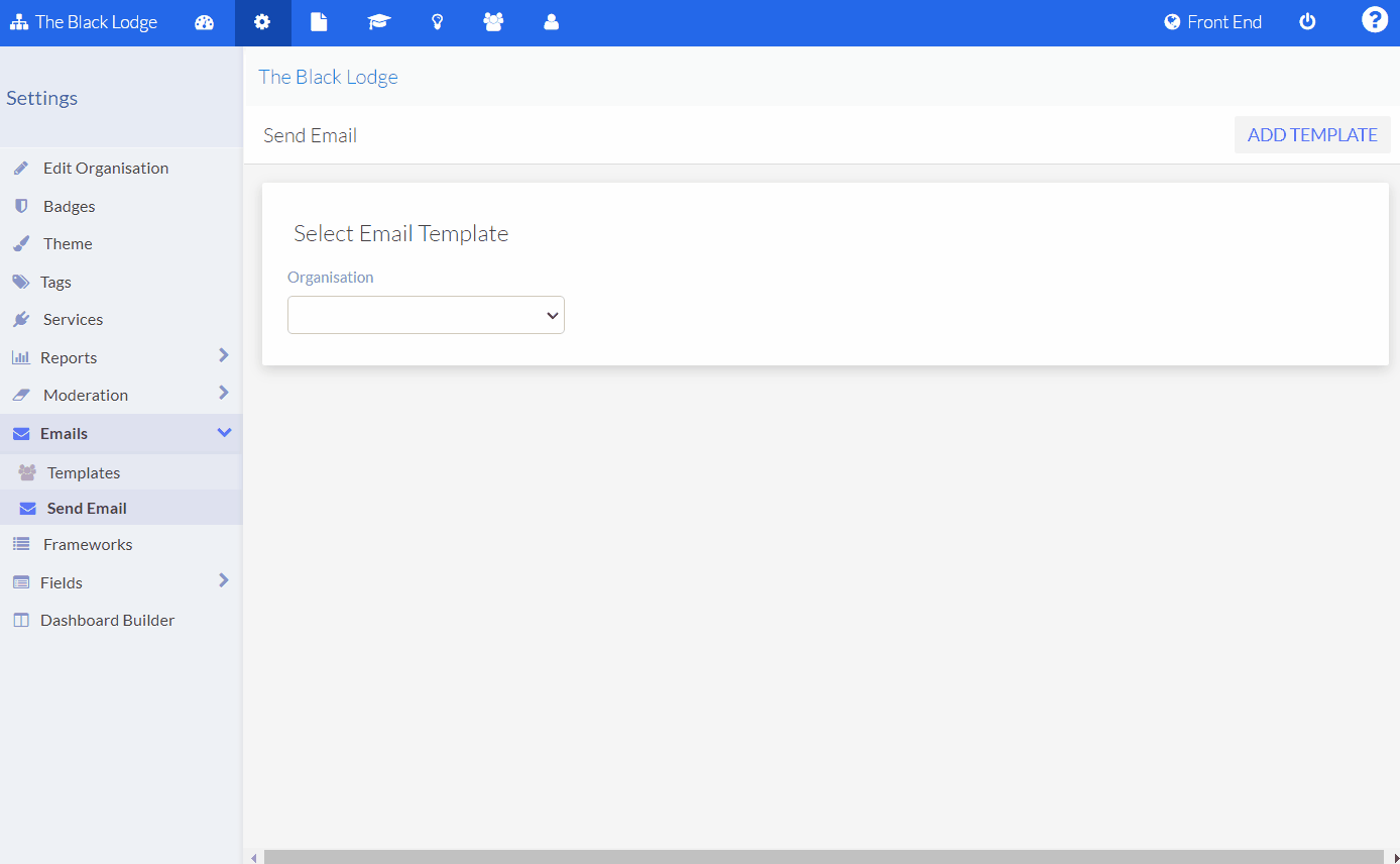 Sending emails from the platform Learning Pool Help Centre