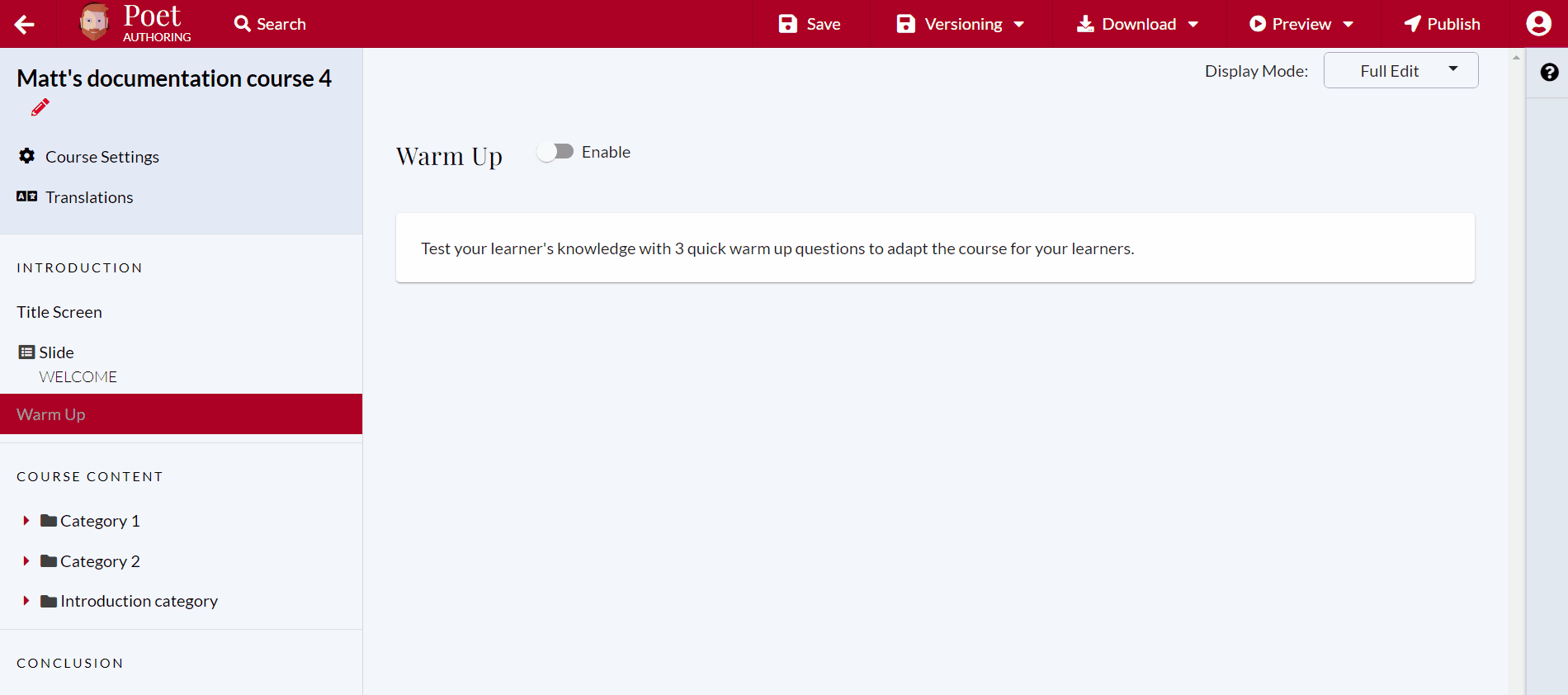 The structure of courses Learning Pool Help Centre