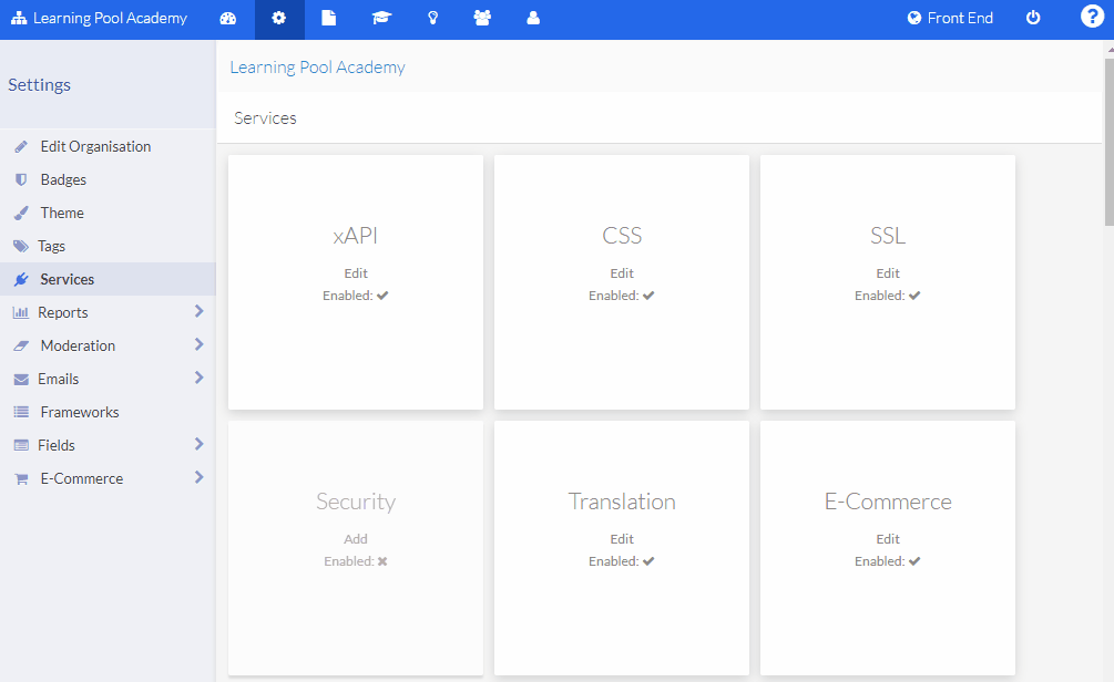 Optional security layers Learning Pool Help Centre