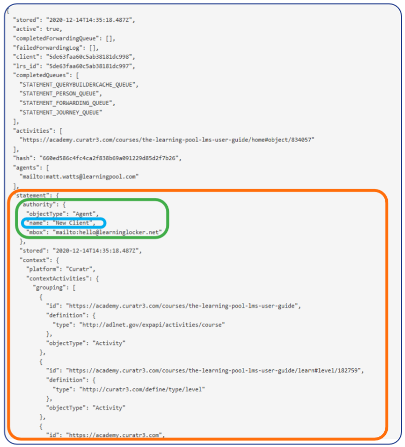 Exporting statements – Learning Pool Help Centre